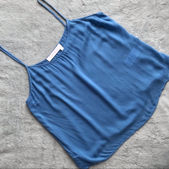 See By Chloe Viscose Camisole Sleeveless Top Blue Dream FR 38 US 6 - Picture 1 of 11